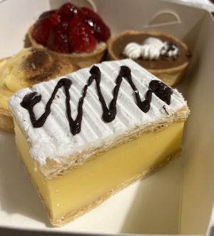 Custard slice   at Made with Love Bakery in Southport