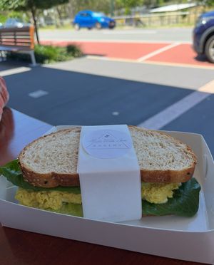 Egg sandwich  at Made with Love Bakery in Southport