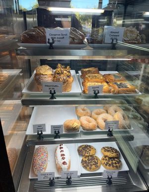 Cabinet of delight  at Made with Love Bakery in Southport