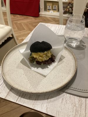 Egg sandwich   at Bardon Organic Cafe in Tokyo