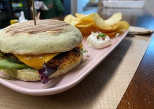 Hambúrguer Vegan  at Rïa Lounge Bar in Ovar
