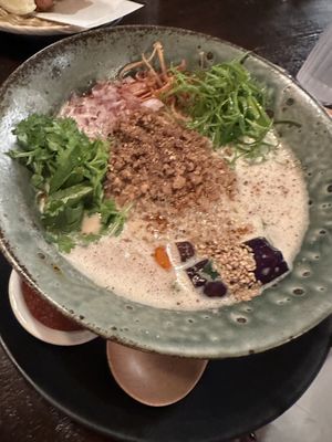 Vegan tantanmen  at Mensho in Oakland