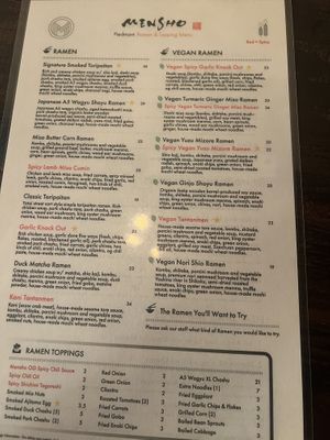   at Mensho in Oakland