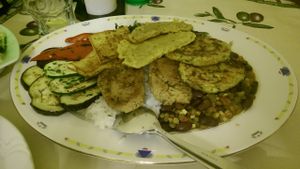 Vegan plate for two :) at Artha in Porec