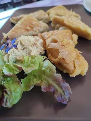 Tofu tempura at Artha in Porec