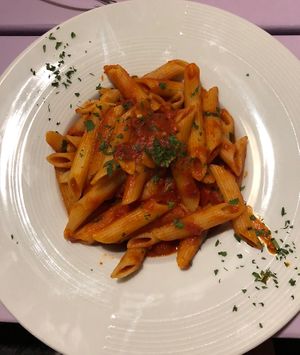penne arrabiata at Artha in Porec