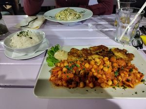 Soy Medaillons with Legumes and Basmati at Artha in Porec