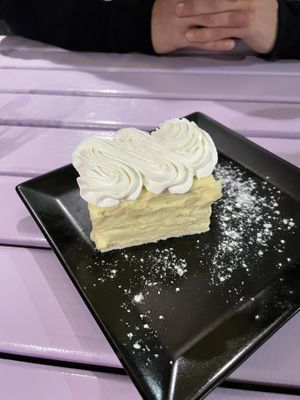 Cake of the day - vanilla cake at Artha in Porec