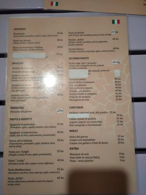 Menù at Artha in Porec