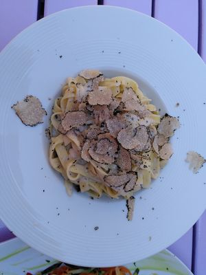 Pasta mit Trüffel at Artha in Porec