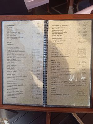 Speisekarte at Artha in Porec