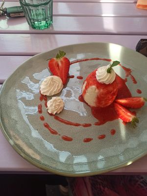 Panna Cotta at Artha in Porec
