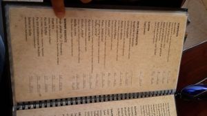 Menu at Artha in Porec