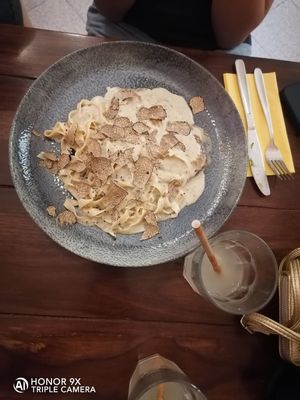 Tagliatelle with truffels at Artha in Porec