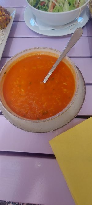 tomato soup with rice at Artha in Porec