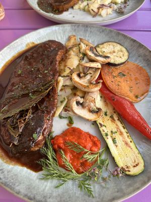 Fu with mediterran vegetables   at Artha in Porec