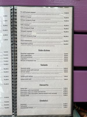 Menu 2  at Artha in Porec