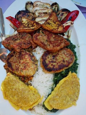 Veggie platter (2 pers) at Artha in Porec