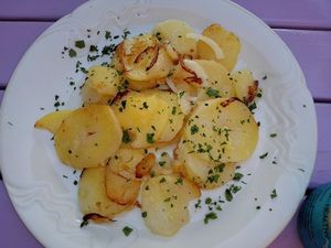 Braised potatoes at Artha in Porec