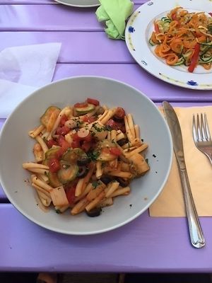 Mediterranean pasta at Artha in Porec