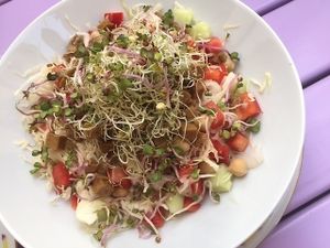 Salad seitan at Artha in Porec