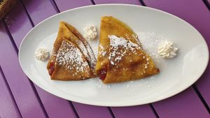 Palatschinken vegan at Artha in Porec