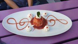 Pana cotta at Artha in Porec