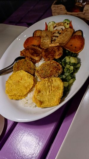 Mixed sharing platter at Artha in Porec