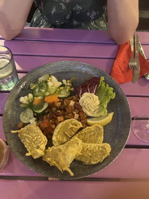 Fried Seitan in Tempura  at Artha in Porec