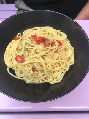 Spaghetti with Chili at Artha in Porec