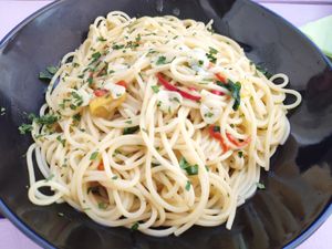 Chilli pasta at Artha in Porec