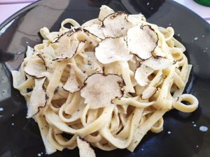 Truffle pasta at Artha in Porec