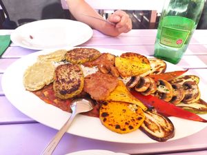Grillplatte vegan at Artha in Porec