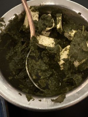 Tofu & spinach dish   at Hungamaa in Manchester