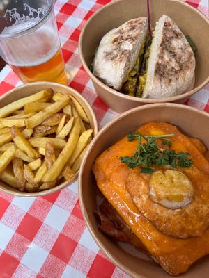Fries, bifana, francesinha at Plantuguese in Bristol