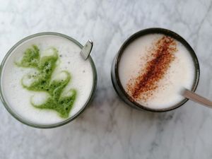 Match latte and chai at June  in Tilburg