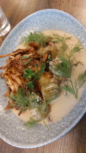 Leckere Schmorgurke at Bollenpiepe Restaurant in Berlin