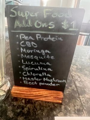 Superfood Add Ons at Elevate Medicine Collective in Jacksonville