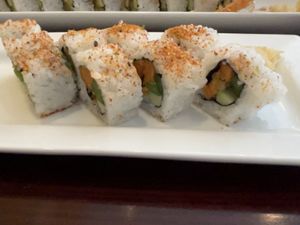 Sweet & Hot roll  at Maru Sushi & Grill in Sanford