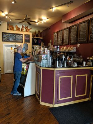 Inside Red Hook Coffee Shop at Red Hook Coffee and Tea in Philadelphia