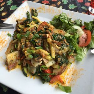 Vegan Green Mediterranean Fantasy, yum! at Elita in Canmore