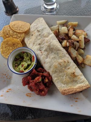 Vegan enchilada at Elita in Canmore