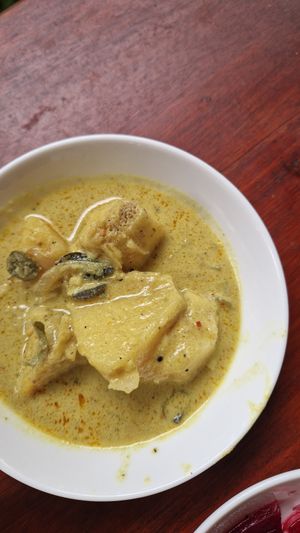 Potato curry at Lemon Grass Cafe in Dikwella