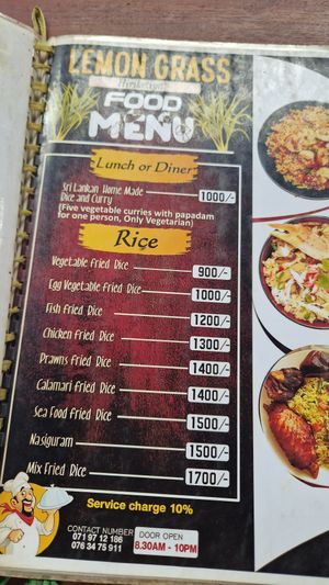  at Lemon Grass Cafe in Dikwella