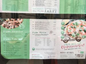 Menu at Cafeteria-Trattoria Am Rathaus in Osnabruck