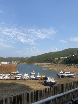 View  at Bonne Nuit Beach Cafe in Jersey