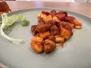 Sweet and Sour Mushrooms  at Jingyuefang Vegetarian -  静悦坊素食 惠恒大楼店 in Shenzhen