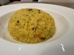Yellow Bean Fried Ricee  at Jingyuefang Vegetarian -  静悦坊素食 惠恒大楼店 in Shenzhen