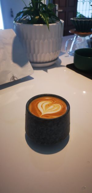 Plant-Based Milk Latte - Oat Milk at Holy Funny Broccoli - Vegan Cakes & Pastries in Penang