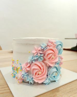 Vegan rainbow cake at Holy Funny Broccoli - Vegan Cakes & Pastries in Penang